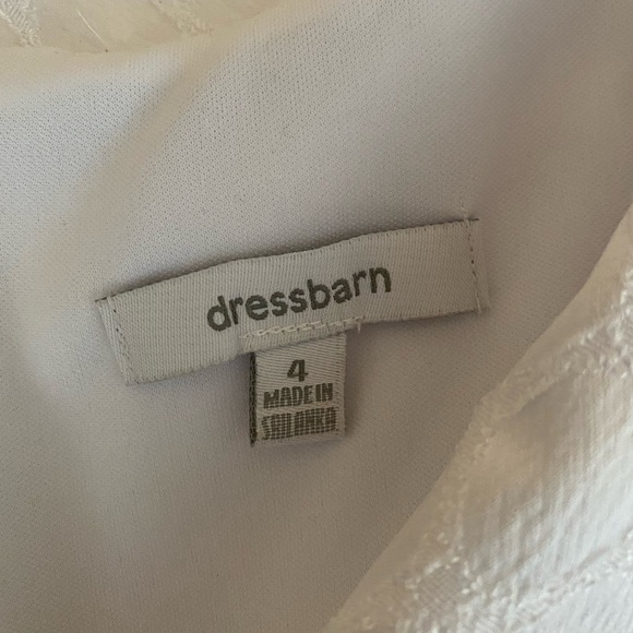 DRESS BARN Women’s Size 4 White Sleeveless Sheath Formal Cocktail Party Dress - Picture 6 of 13